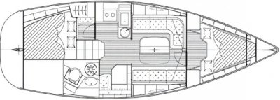 Bavaria 33 Cruiser mit Lattengro